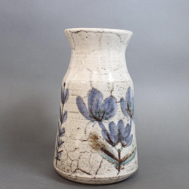 Brown Vintage French Ceramic Vase by Gustave Reynaud for Le Mûrier, 1960s For Sale - Image 8 of 16