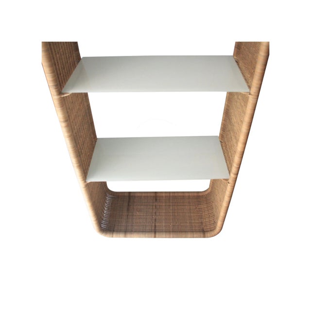 Mid-Century White Glass French Shelves, 1960s For Sale - Image 4 of 7