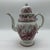 A Very Nice Antique Staffordshire Pink Transfer Coffee Pot, Circa 1830's Unmarked, and unknown pattern name. Made in the...