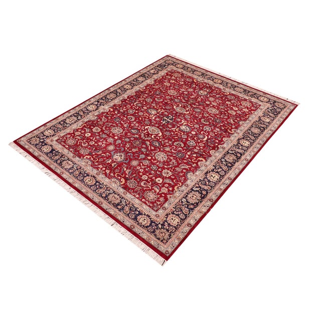 Designed with mesmerizing intricacy and gorgeous color palette, this hand-knotted masterpiece demonstrates the beauty and...