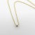 Modern 14k Gold Emerald Cut Diamond Necklace For Sale - Image 3 of 11