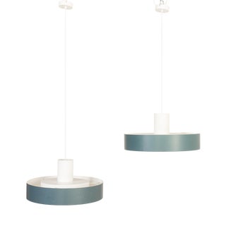 Pendant Lights by Karen & Ebbe Clemmensen and Jørgen Bo for Fog & Mørup, 1960s, Set of 2 For Sale