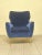 Mid-Century Modern Vintage Lounge Chair in Blue Velvet, 1950s For Sale - Image 3 of 18
