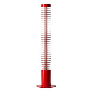 Lower Version Red Aluminium Iride Floor Lamp by Ico Parisi for Cassina For Sale