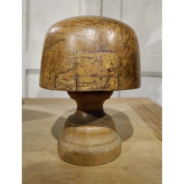Wood Hat Block on Stand by Riva Marchesi for Paris Milliners, 1900s For Sale - Image 7 of 10