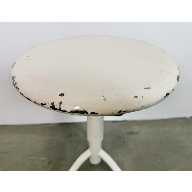Industrial Iron Height Adjustable Stool, 1960s For Sale - Image 6 of 16