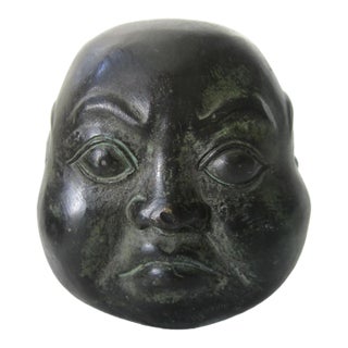 Four Faced Bronze Buddah Figure For Sale
