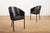 Costes Chair Set in Black Lacquered Tubular Steel Frame, Molded Plywood Seat and Leather by Philippe Starck, 1984, Set of 6 For Sale - Image 11 of 17