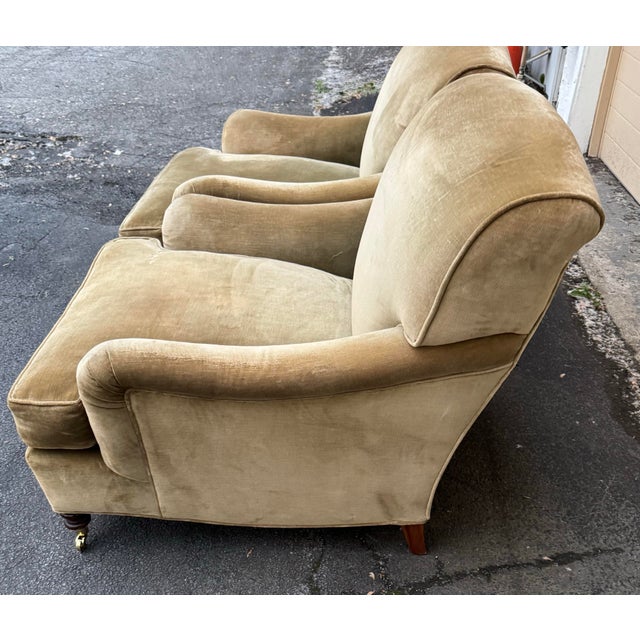 English George Smith Standard Arm Style Chairs - Set of 2 For Sale - Image 3 of 8