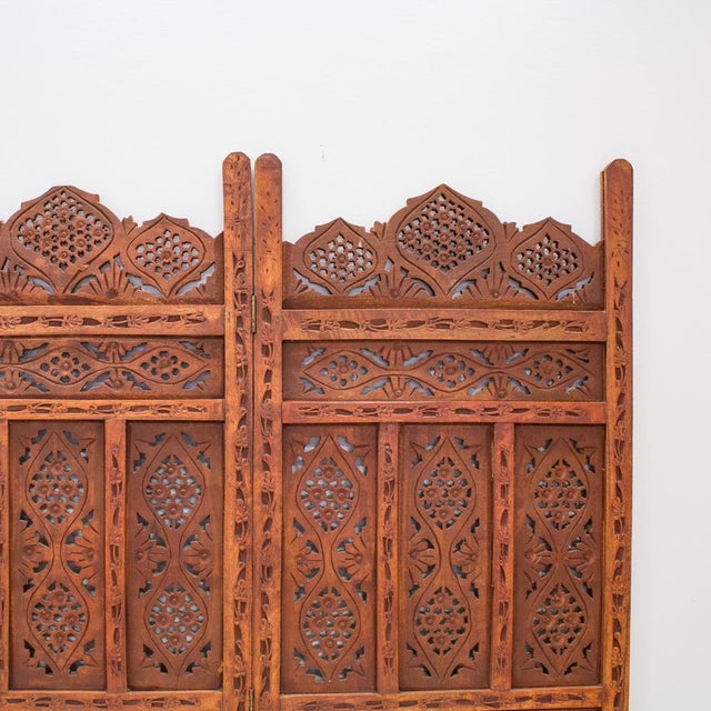 African Handcarved Wooden Room Divider Chairish