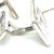 1990s Pair of Georg Jensen Estate Mens Cufflinks Set with Tie Pin Without Back of Tie Pin For Sale - Image 4 of 8