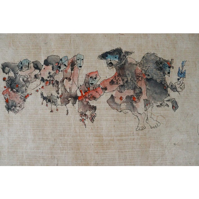 Dang Lebadang, Paysage, 1970s, Watercolor on Paper For Sale - Image 5 of 9