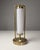 Bauhaus Table Lamp in Brass & Opaline Glass, Czech Republic, 1930s For Sale - Image 4 of 8