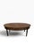 Wood Vintage Refinished Oval Mahogany Frame Coffee Table With Storage Drawer and Carved Details For Sale - Image 7 of 11