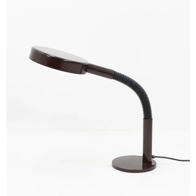 Brown Vintage Dark Brown Desk Lamp from Hala, 1970s For Sale - Image 8 of 8