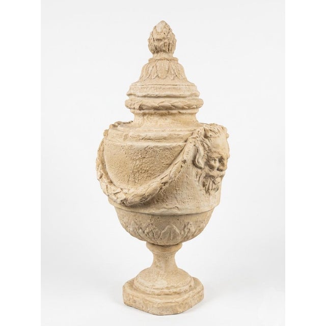 Elevate your space with this sophisticated pair of vintage-style lidded urns. Expertly crafted from high-quality resin...