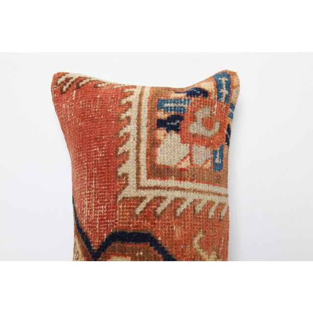 Mid 20th Century Vintage Handwoven Rug Pillow Cushion Cover -9'' X 20'' For Sale - Image 5 of 8