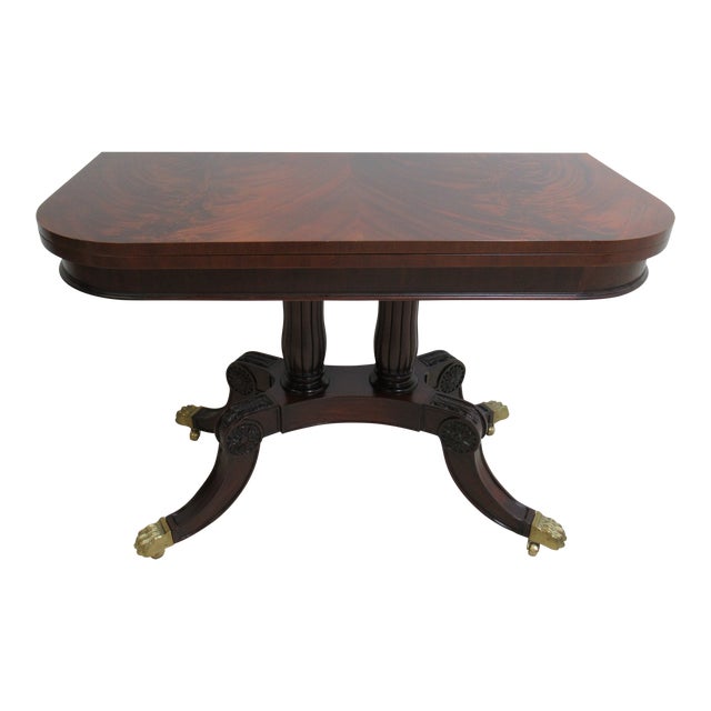 Councill Furniture Flame Mahogany Flip Top Dining Table Chairish