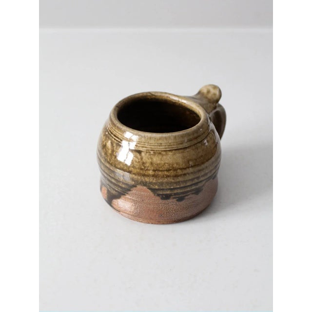Vintage Signed Studio Pottery Mug For Sale - Image 11 of 13
