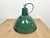 Industrial Green Enamel Factory Lamp, 1960s For Sale - Image 10 of 16