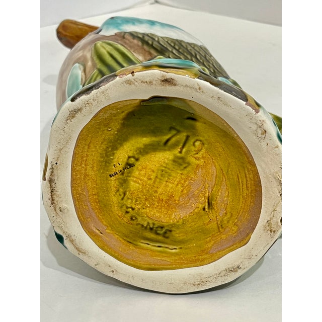 Antique French Majolica Duck Pitcher by Onnaing, c.1890 For Sale - Image 12 of 13
