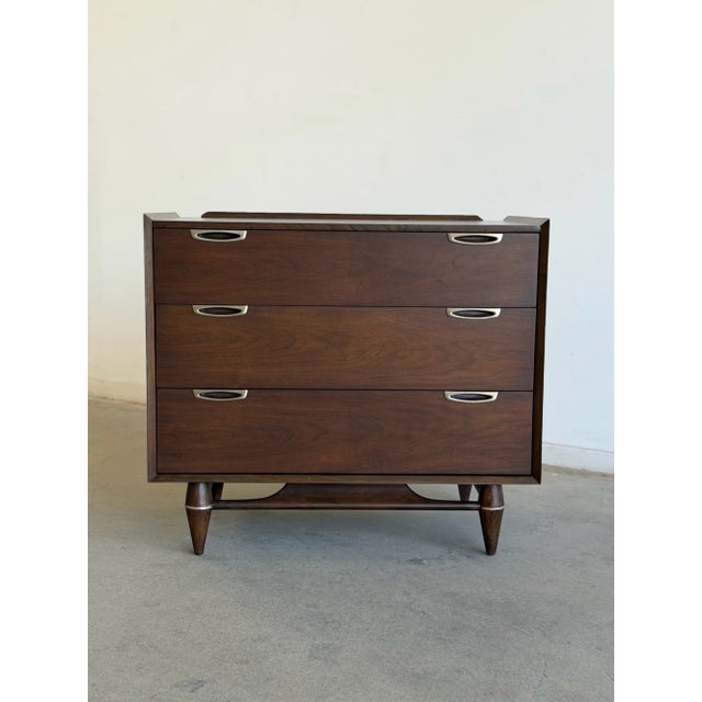 Wood 1950s Broyhill 3 Drawer Chest For Sale - Image 7 of 17