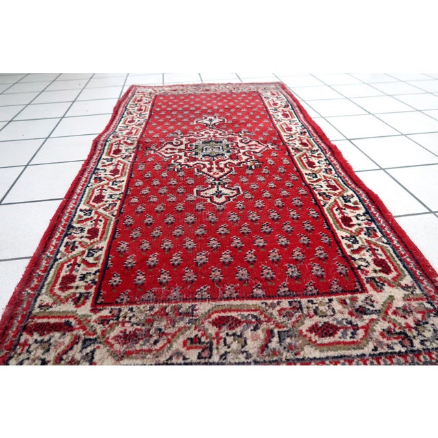 Indian 1970s, Handmade Vintage Indian Seraband Rug 2.4' X 4.6' For Sale - Image 3 of 12