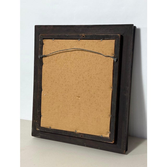 Antique American Victorian Walnut Mirror With Gilt Trim For Sale - Image 9 of 9