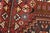 Shiraz Rug 3'5'' X 4'10'' Red Wool Vintage Tribal Hand-Knotted Oriental Carpet For Sale - Image 4 of 12