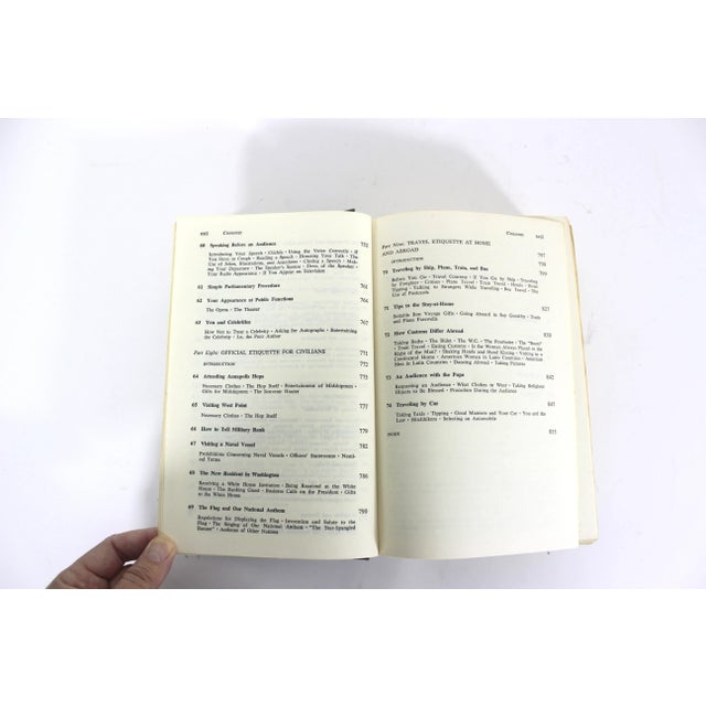 1972 Amy Vanderbilt’s Etiquette the Guide to Gracious Living Hard Cover Book Hardcover For Sale - Image 10 of 11