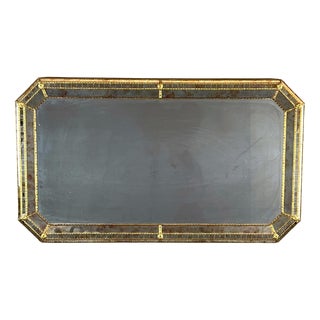 Large 20th Century Rectangular Beveled Mirror For Sale