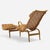 Mid-Century Modern Vintage Bruno Mathsson “Pernilla 3” Leather & Beech Chaise Lounge Chair, Firma Karl Mathsson, 1942 For Sale - Image 3 of 5