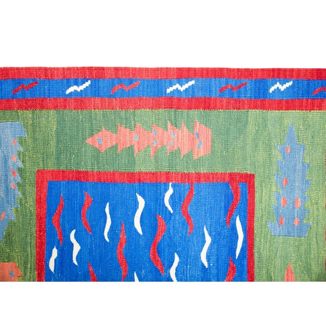 Vintage Turkish Kilim Rug For Sale - Image 15 of 15