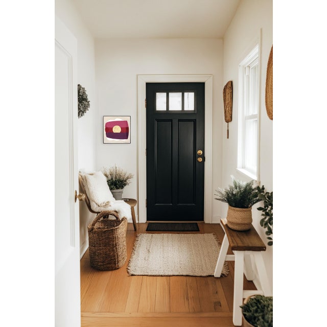 Magenta Eternal Sunsets Mini: Wealth - Meditative Abstract Geometric Painting on Canvas Original Artwork by Jason DeMeo For Sale - Image 8 of 9