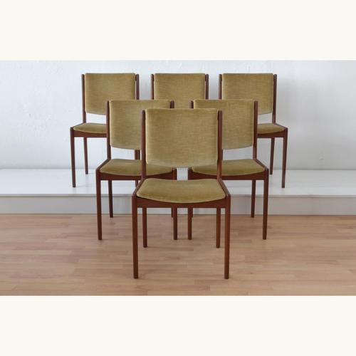 Karl-Erik Ekselius Chairs in Teak by Karl E. Ekselius, Sweden, Set of 6 For Sale - Image 4 of 7