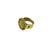 Mid 20th Century 18 Karat Yellow Gold Floral Rope and Bead Design Ring For Sale - Image 4 of 8