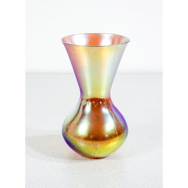 Glass vase iridescent blown wmf myra series origin germany period 1920s/30s brand wmf model myra series material...
