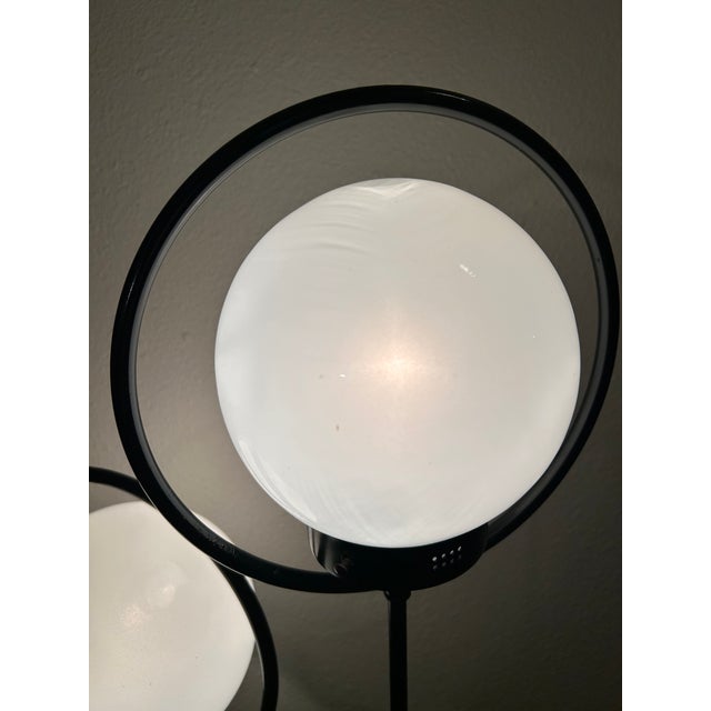Black Vintage Mid-Century Modern 2 Globe Orb Lamp,Great Style & Design! For Sale - Image 8 of 14