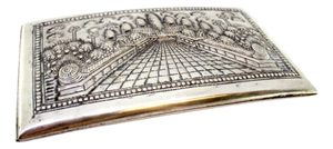 Curved Silver Cigarette Case