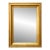 Large Vintage Wood Framed Rectangular Wall Mirror For Sale