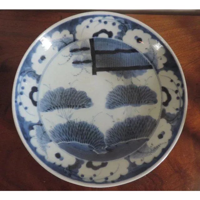 Chinese 19th Century Chinese Blue & White Porcelain Charger Plate For Sale - Image 3 of 8