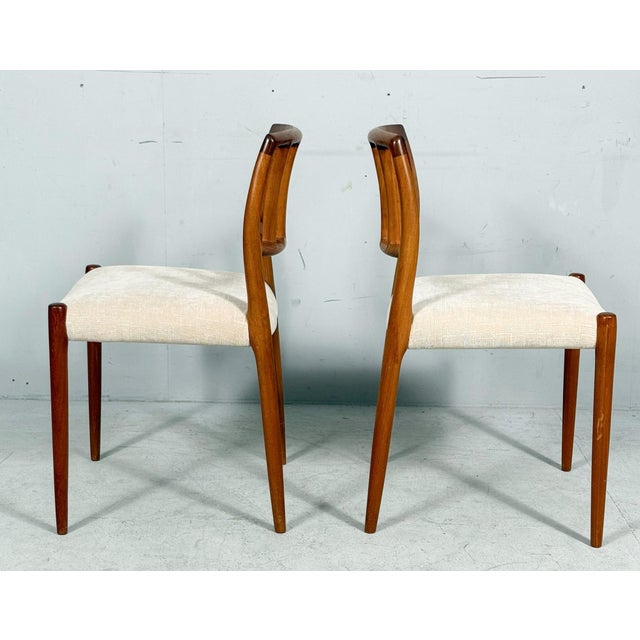 Vintage Dining Chairs in Teak by Niels Otto Møller for JL Møllers, 1970s, Set of 4 For Sale - Image 9 of 18