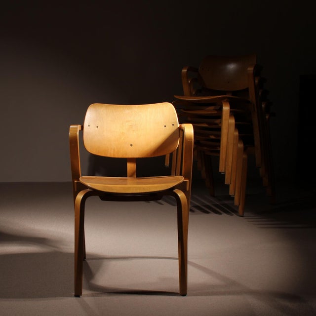 Vintage Aslak Armchairs by Ilmari Tapiovaara for Asko, 1960s, Set of 6 For Sale - Image 12 of 14