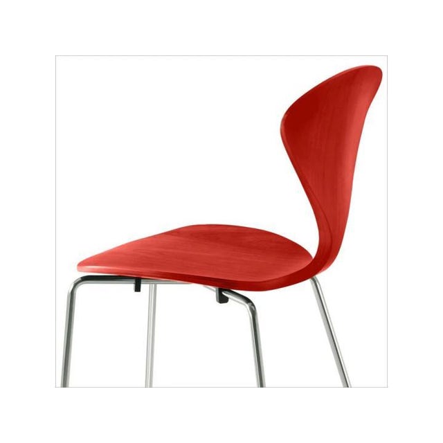 Mid-Century Modern Side Chair with Steel Legs attributed to Norman Cherner, 1950s For Sale - Image 11 of 16