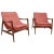 Modern Mid-Century Style Lounge Chairs Walnut Frames For Sale In San Diego - Image 6 of 6
