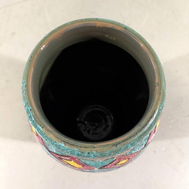 Italian Pottery Floor Vase, 1960s For Sale - Image 6 of 8
