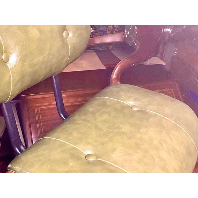 Mid 20th Century Charles & Ray Eames for Herman Miller Rare Upholstered Molded Plywood Swivel Desk Chair, C. 1950s–1960s For Sale - Image 5 of 7