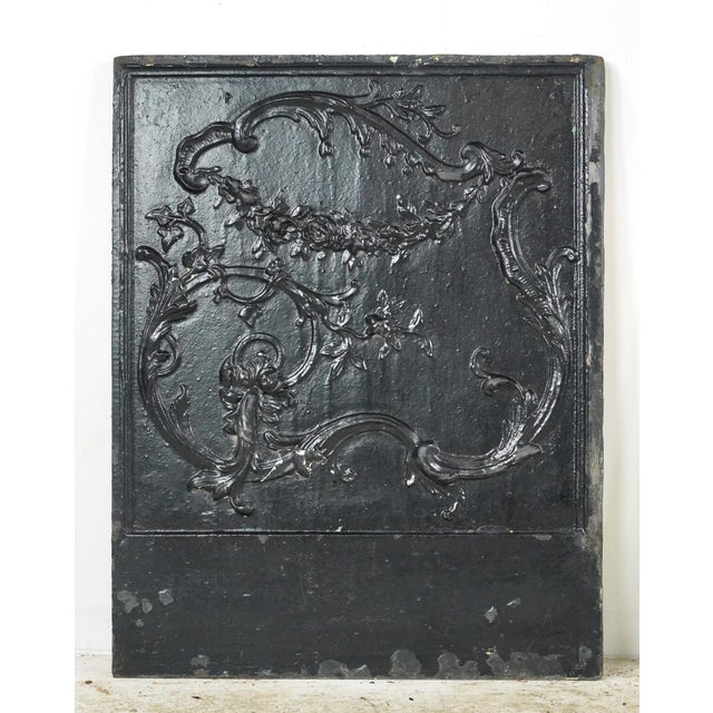 French French the Plaza Hotel Cast Iron Fireback Set For Sale - Image 3 of 16