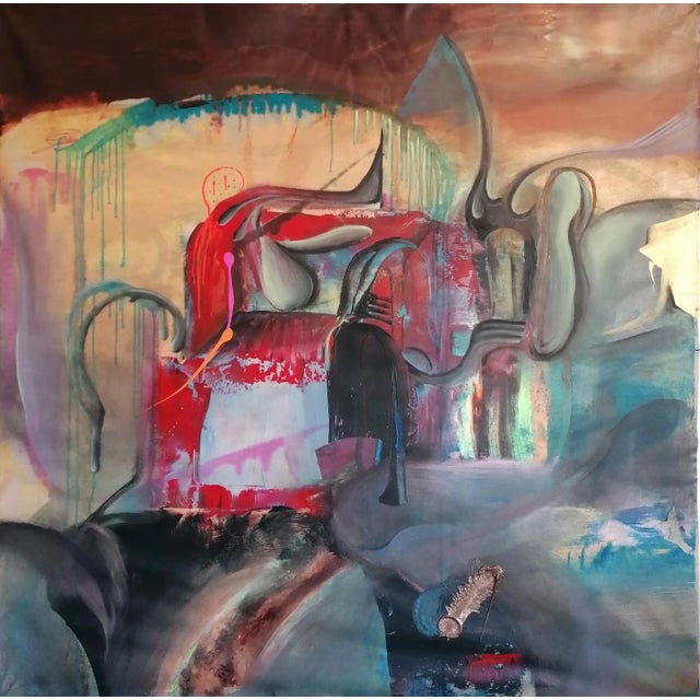 Stefano Mazzolini, Brugheria, 2022, Acrylic & Oil on Canvas For Sale - Image 13 of 13