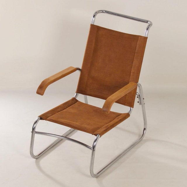 Bauhaus Bauhaus Lounge Chair from Veha, the Hague, 1930s For Sale - Image 3 of 14
